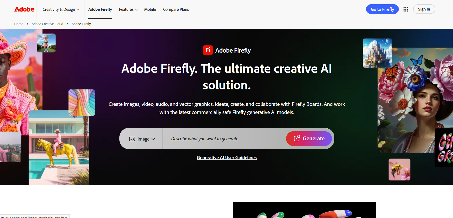 Adobe Firefly Interface