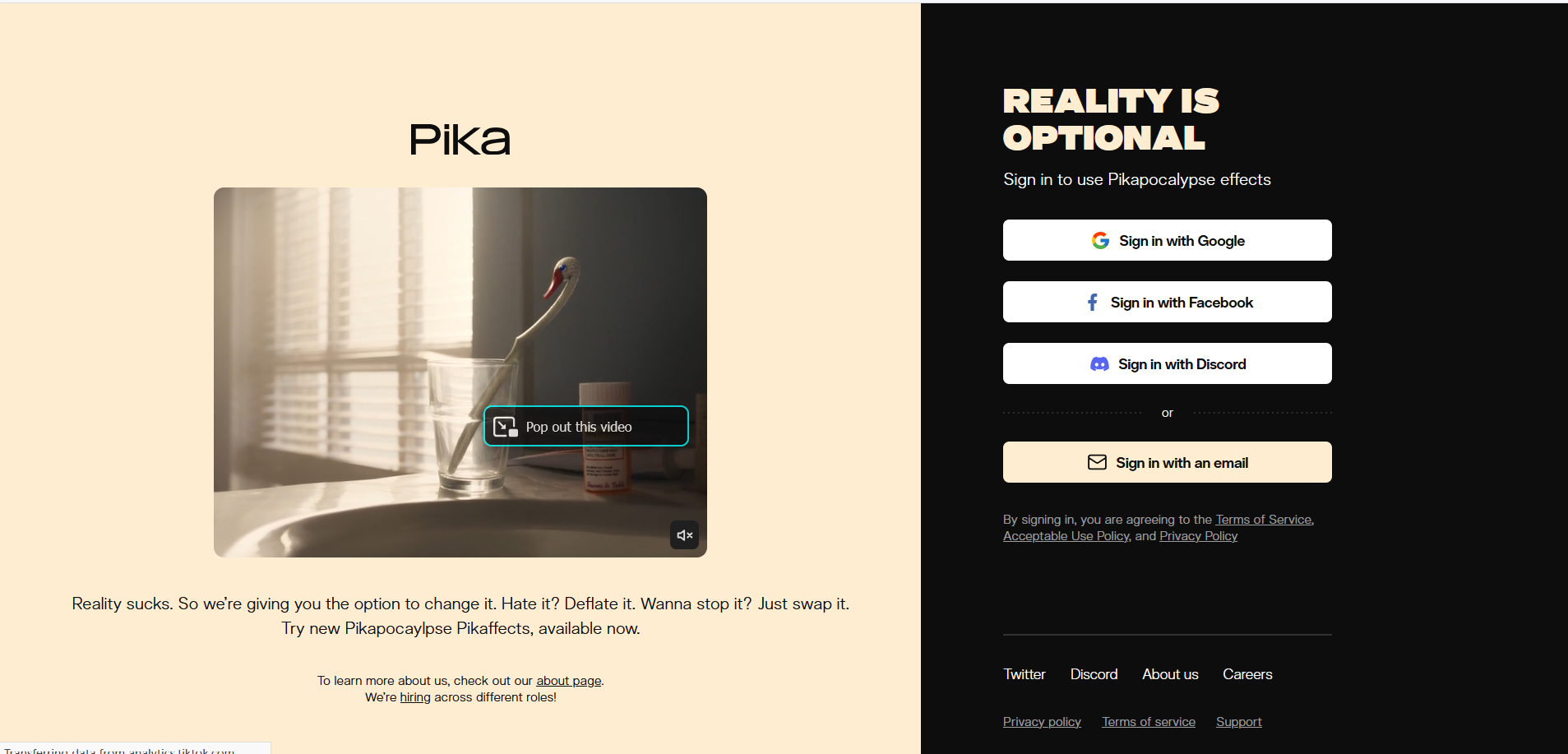 Pika Labs Interface